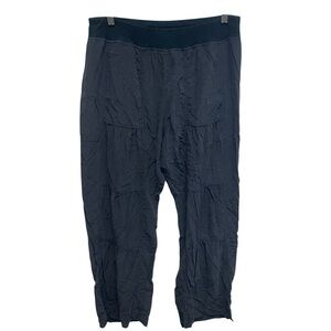Soft surroundings gray pull on pants soft lightweight summer women’s medium